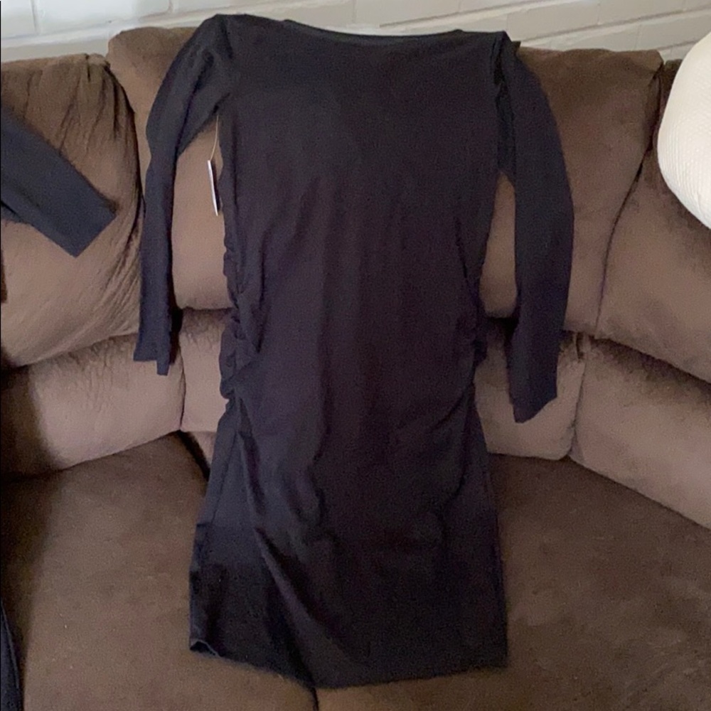 Long sleeve maternity dress